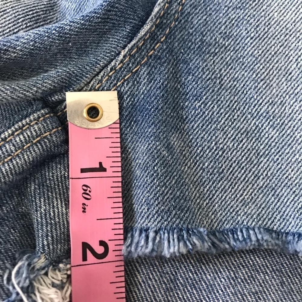 H&M Coachella boho distressed jean festival shorts - Picture 5 of 5